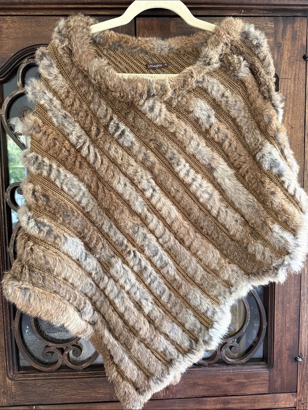 J. McLaughlin Fur Capelet Poncho